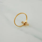 Anillo Nota Musical 1.45gr / T6 / Oro Amarillo 18K $