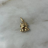 Pendant Cow 0.7gr / 2cm Stamped Yellow Gold