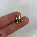 Pendant Cow 0.7gr / 2cm Stamped Yellow Gold