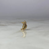 Pendant Crescent Moon 0.55gr / 1.8 Stamped Yellow Gold