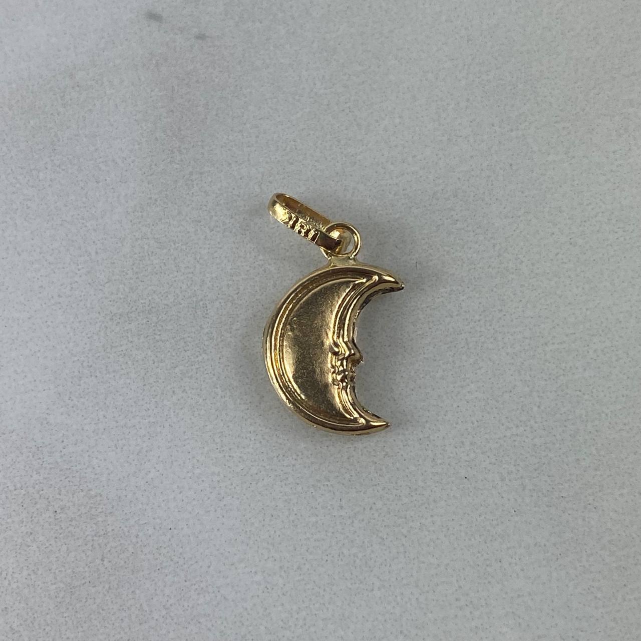 Pendant Crescent Moon 0.55gr / 1.8 Stamped Yellow Gold