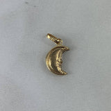 Pendant Crescent Moon 0.55gr / 1.8 Stamped Yellow Gold