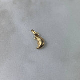Pendant Crescent Moon 0.35gr / 1.5cm Stamped Yellow Gold
