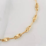 Pulso Rustica Rombo 3.75g / 8 1/4 in / 4.31mm Oro Amarillo 18K
