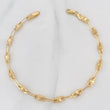 Pulso Rustica Rombo 3.75g / 8 1/4 in / 4.31mm Oro Amarillo 18K