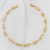 Pulso Rustica Rombo 3.75g / 8 1/4 in / 4.31mm Oro Amarillo 18K