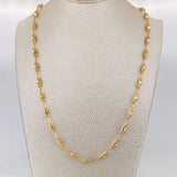 Cadena Rustico Rombo 9.6g / 24 in / 4.28mm Oro Amarillo 18K