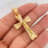 Dije Cruz Cristo 3.35g / 1 1/2 in Oro Amarillo 18K