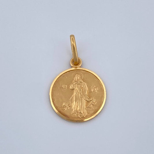 Dije Misericordioso 1.3gr / 3/4 in / Oro Amarillo 18K $