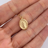 Dije Virgen De Guadalupe 0.8gr / 1 in / Oro Amarillo 18K $