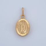 Dije Virgen De Guadalupe 0.8gr / 1 in / Oro Amarillo 18K $