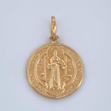 Dije San Benito 1.05gr / 1 in / Oro Amarillo 18K $