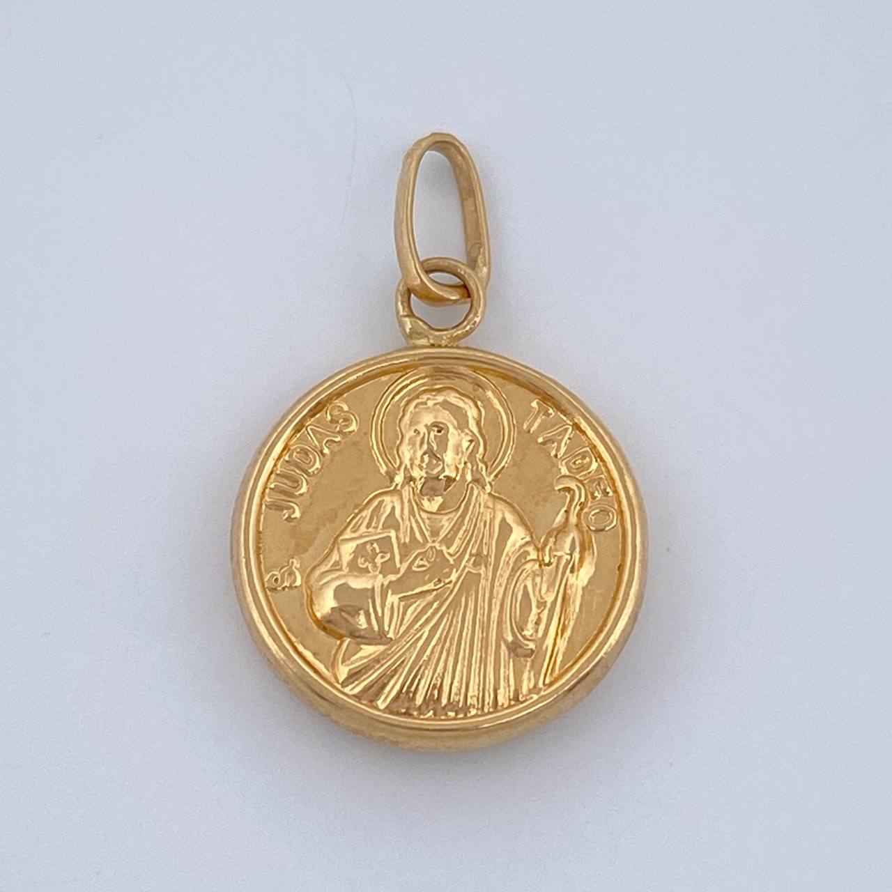 Dije San Judas Tadeo 1gr / 3/4 in / Oro Amarillo 18K $