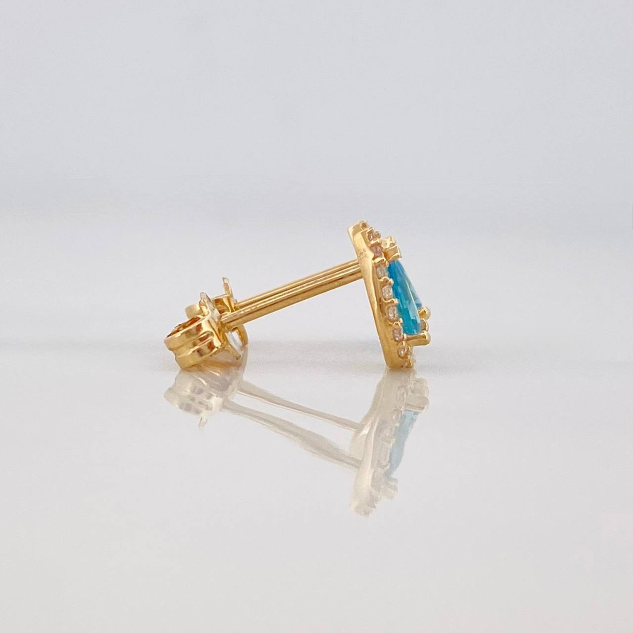 Topos Halo Gota 1.25g / in / 5.85mm Oro Amarillo 18K
