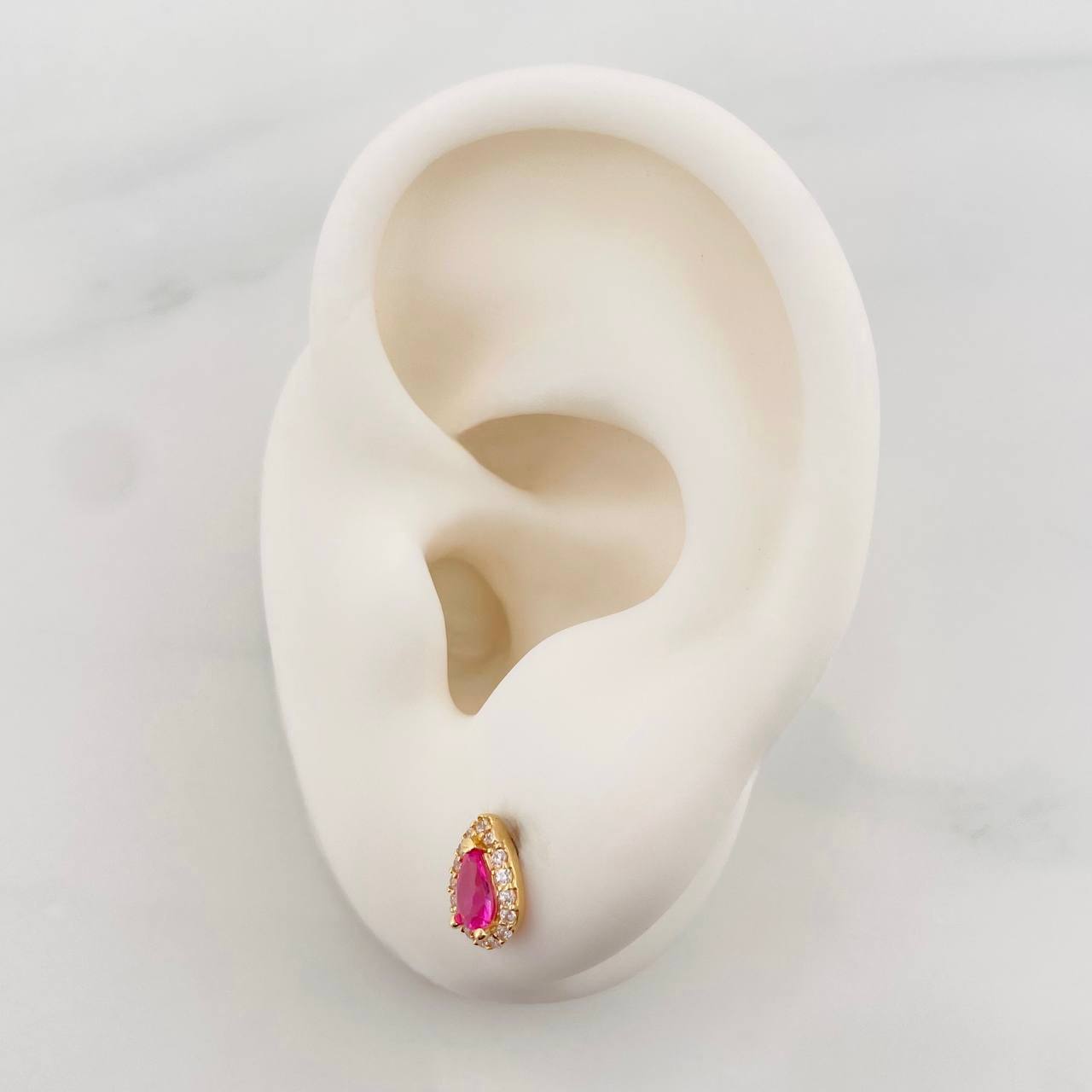 Topos Halo Gota 1.2g / in / 5.9mm Oro Amarillo 18K