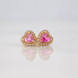 Topos Halo Corazon 1.6g / in / 6.8mm Oro Amarillo 18K