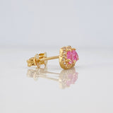 Topos Halo Corazon 1.6g / in / 6.8mm Oro Amarillo 18K