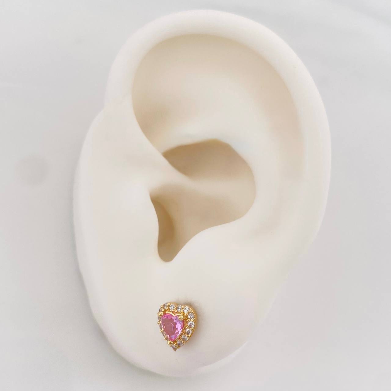 Topos Halo Corazon 1.55g / in / 6.8mm Oro Amarillo 18K