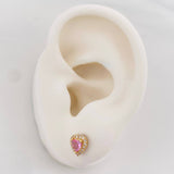 Topos Halo Corazon 1.6g / in / 6.8mm Oro Amarillo 18K