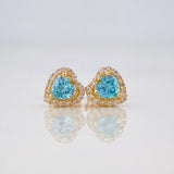Topos Halo Corazon 1.6g / in / 6.65mm Oro Amarillo 18K