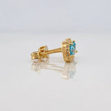 Topos Halo Corazon 1.6g / in / 6.65mm Oro Amarillo 18K