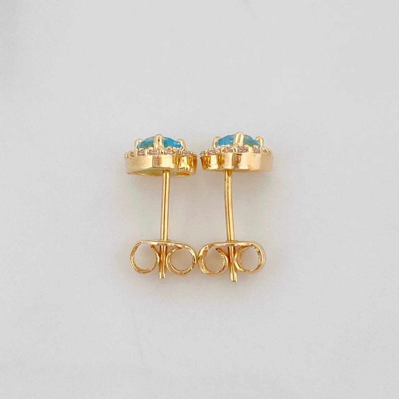 Topos Halo Corazon 1.6g / in / 6.65mm Oro Amarillo 18K
