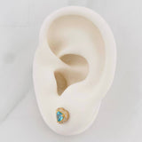 Topos Halo Corazon 1.6g / in / 6.65mm Oro Amarillo 18K