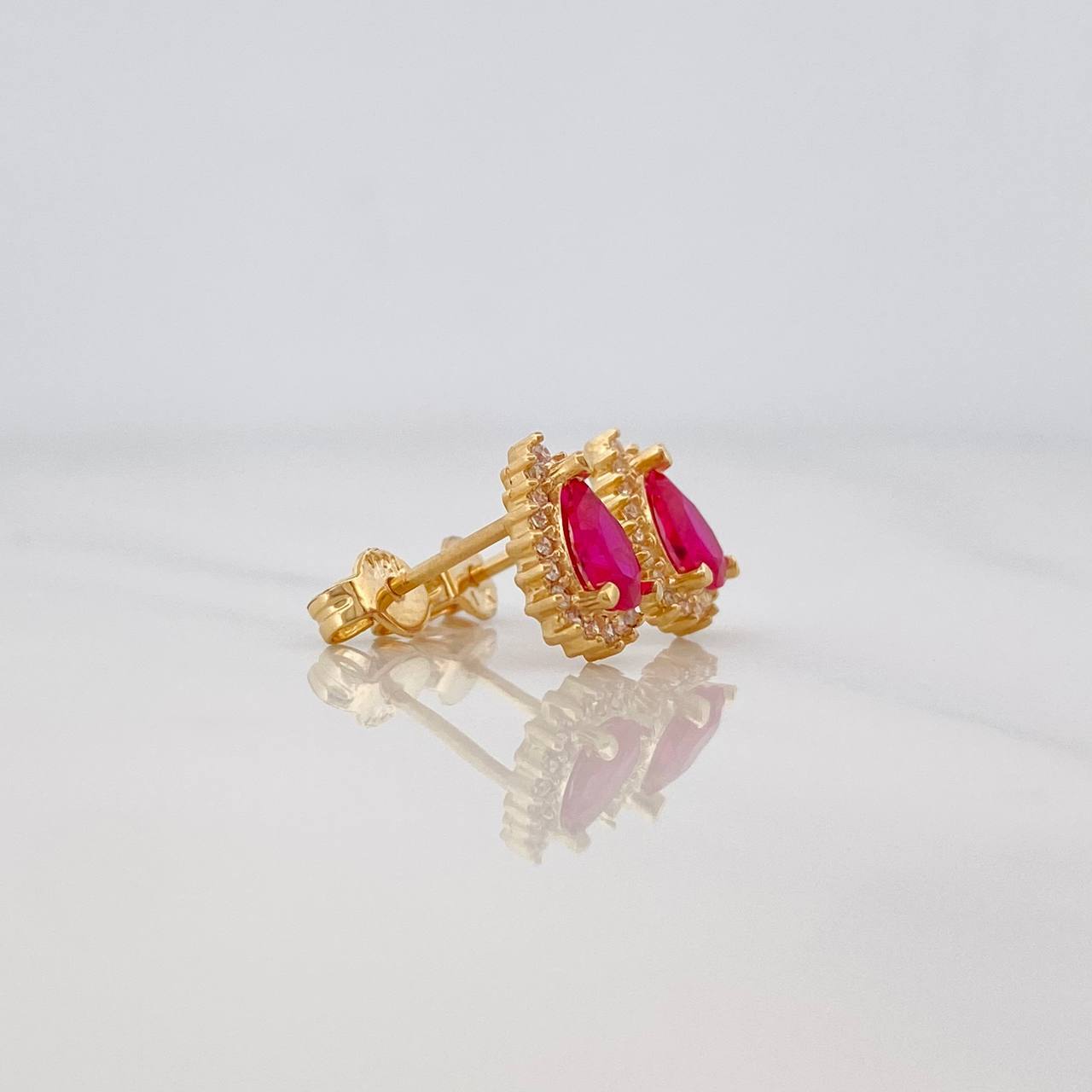 Topos Halo Gota 2.15g / in / 7.5mm Oro Amarillo 18K