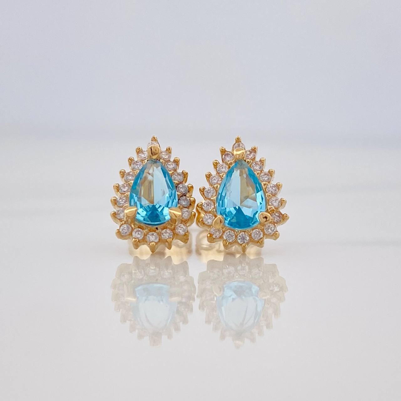 Topos Halo Gota 1.95g / in / 7.5mm Oro Amarillo 18K