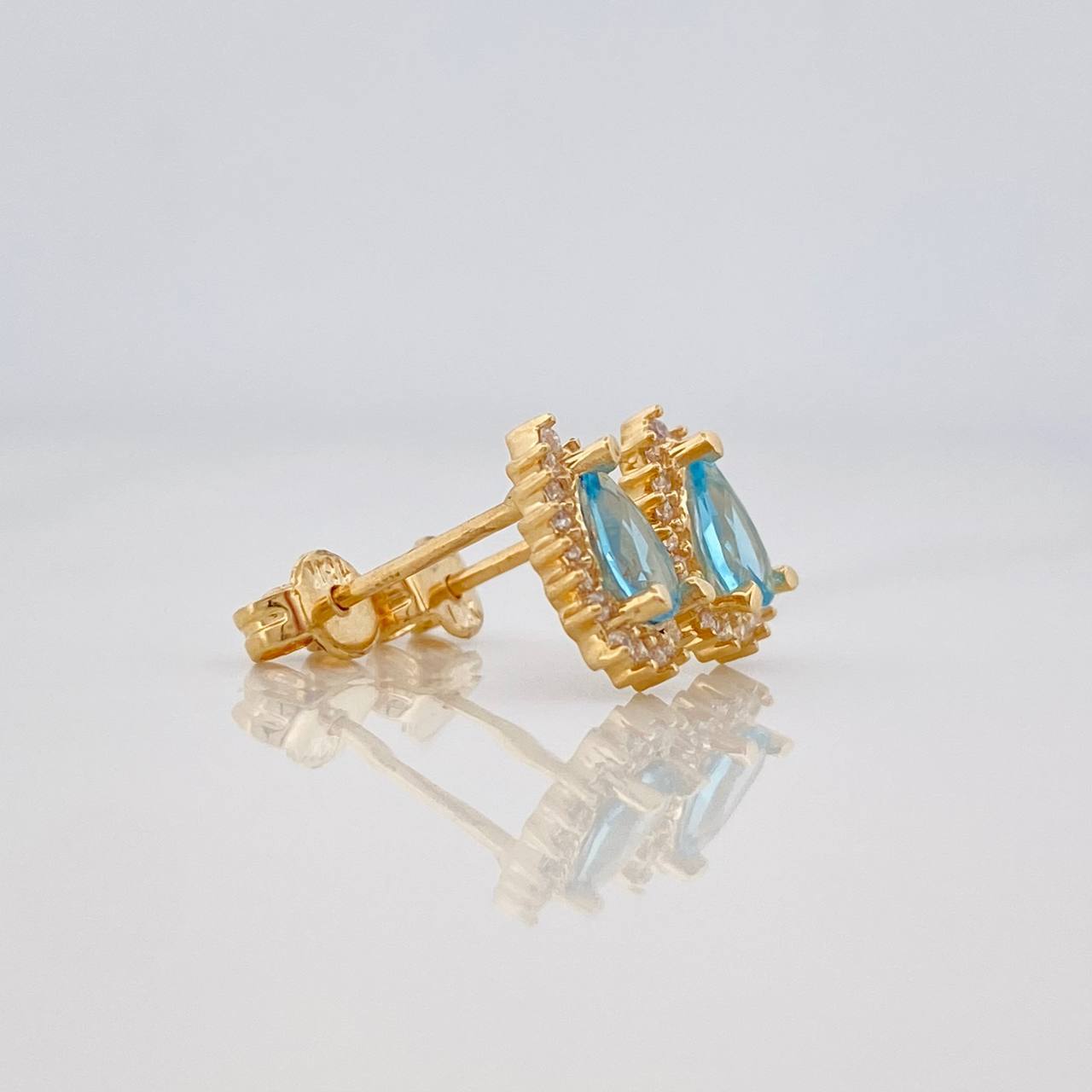 Topos Halo Gota 1.95g / in / 7.5mm Oro Amarillo 18K