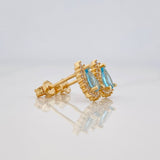 Topos Halo Gota 1.95g / in / 7.5mm Oro Amarillo 18K