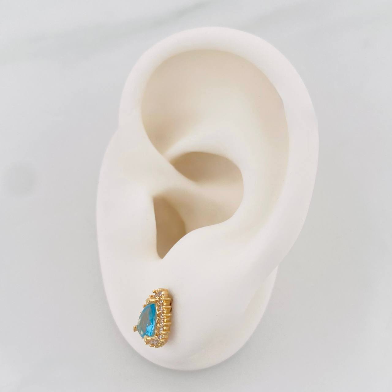 Topos Halo Gota 1.95g / in / 7.5mm Oro Amarillo 18K