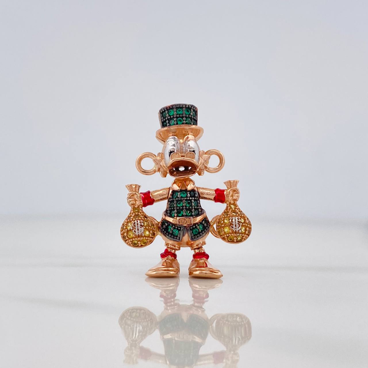 Charm Duck Money Bags 6.05g / 1 in Three 18K Golds
