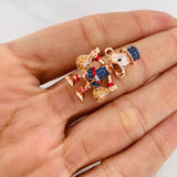 Charm Duck Money Bags 5.9g / 1 in Three 18K Golds