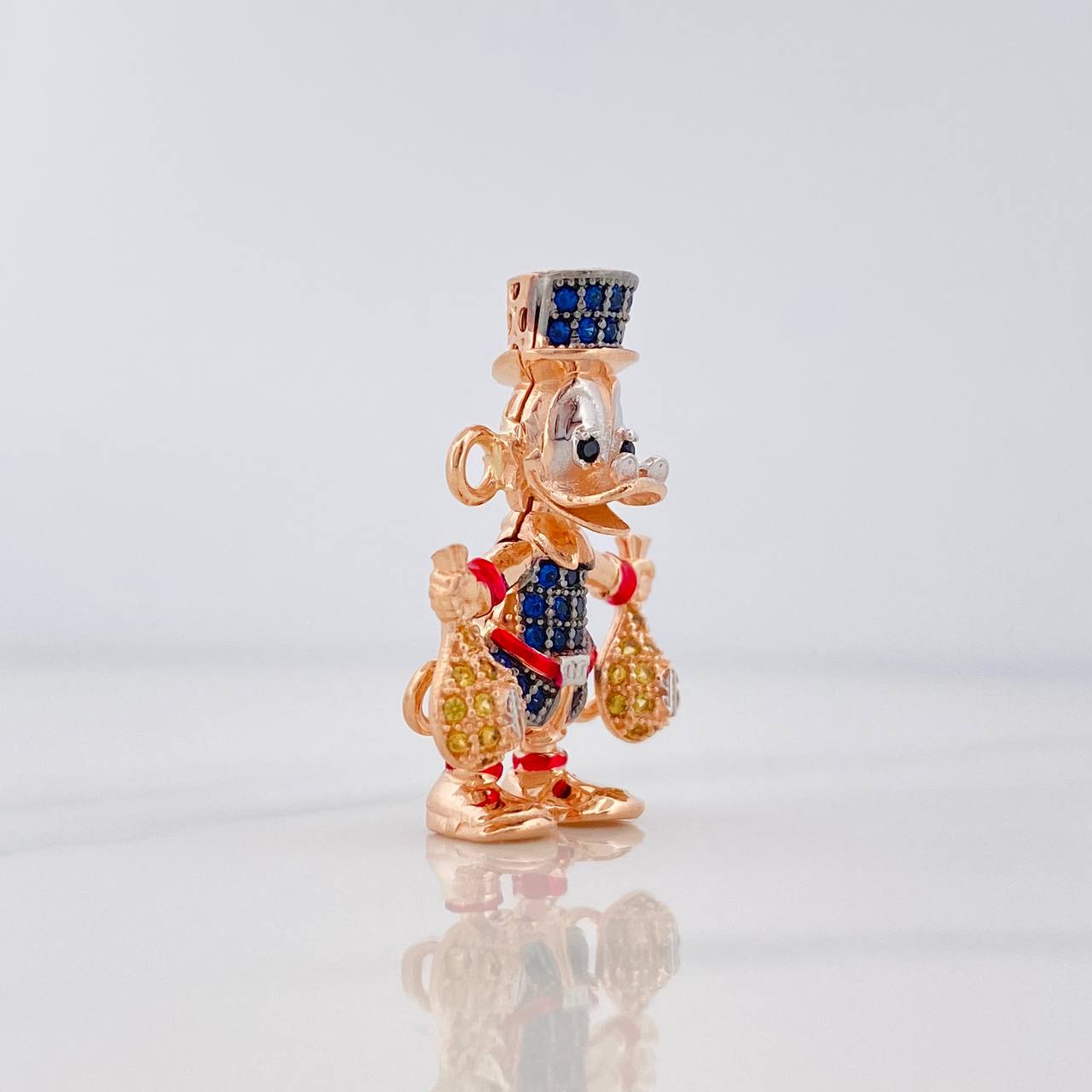 Charm Duck Money Bags 5.9g / 1 in Three 18K Golds