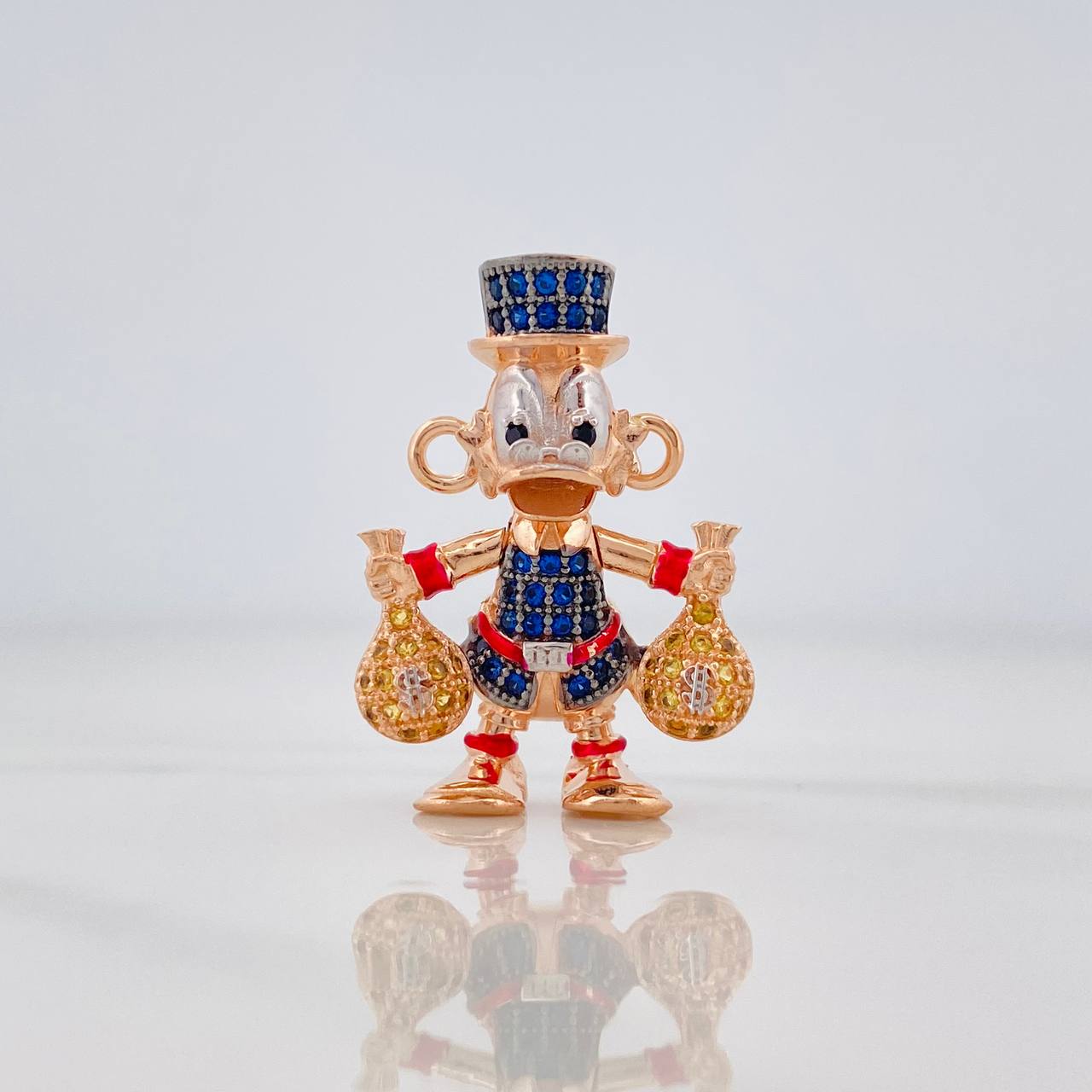 Charm Duck Money Bags 5.9g / 1 in Three 18K Golds
