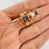 Charm Duck Money Bags 5.85g / 1 in Three 18K Golds