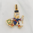Pendant Duck 10.4g / 1 3/4 in Three 18K Golds