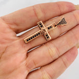 Pendant Screw Cross 3.9g / 1 1/2 in 18K Rose Gold