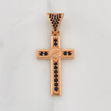 Pendant Screw Cross 3.9g / 1 1/2 in 18K Rose Gold