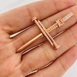 Pendant Nail Cross 6g / 2 1/4 in 18K Rose Gold