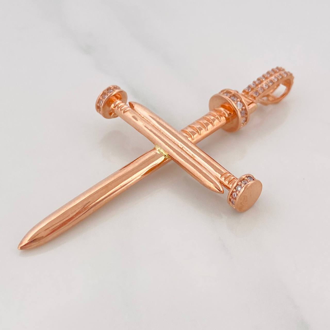 Pendant Nail Cross 6g / 2 1/4 in 18K Rose Gold
