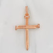 Pendant Nail Cross 6g / 2 1/4 in 18K Rose Gold