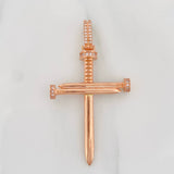 Pendant Nail Cross 6g / 2 1/4 in 18K Rose Gold