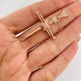 Pendant Nail Cross 6.35g / 2 in 18K Rose Gold