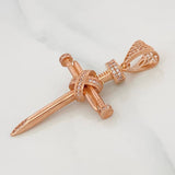 Pendant Nail Cross 6.35g / 2 in 18K Rose Gold