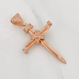 Pendant Nail Cross 6.35g / 2 in 18K Rose Gold