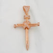 Pendant Nail Cross 6.35g / 2 in 18K Rose Gold