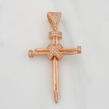 Pendant Nail Cross 6.35g / 2 in 18K Rose Gold