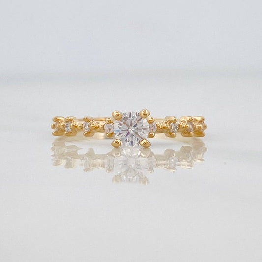 Anillo Solitario Churumbela 1.45g / T6 Oro Amarillo 18K